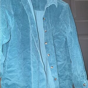 L.L. Bean Blue Corduroy Utility Jacket